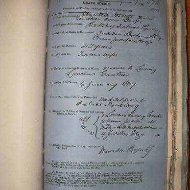 GERSTNER Elizabeth Isabella Maria nee BURGER, 1889, MOOC 6-9-265, 276