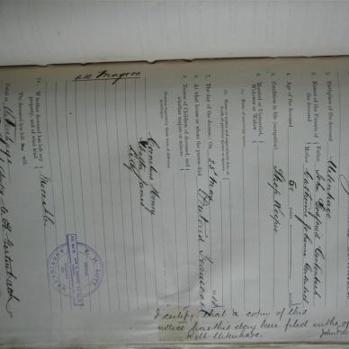GERTENBACH Cornelius Johannes - Died 25/05/1888 Age 58y