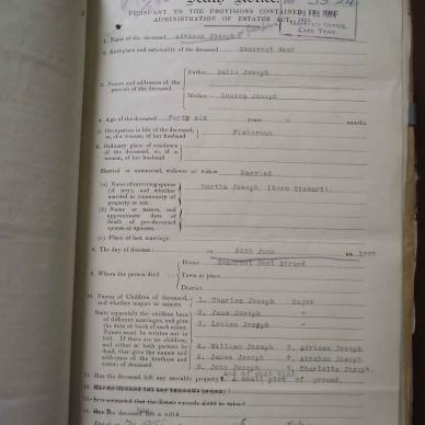 JOSEPH Martha STEWART - Died 11 June 1914