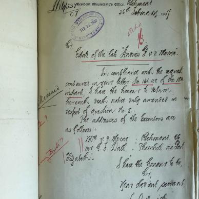 MERWE Andries Petrus VAN DER - 1906 died aged 48 at Richmond, Cape - MOOC 6-9-565-564
