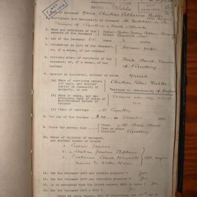 RICHTER Maria Christina Catharina nee BURGER, 1913, MOOC 6-9-735, 3620