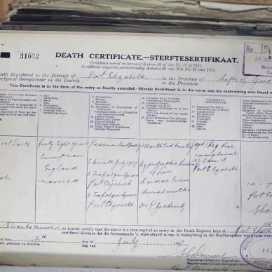 SMITH Robert - died 11 July 1927