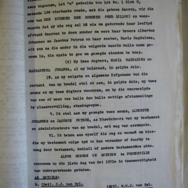 TOERIEN Maria Magdalena married ZYL, van - Died 21/11/1951 - Age 76y 9m