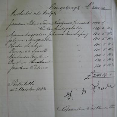 TOERIEN Maria Magdalena Wilhelmina born LIEBENBERG - 1892 - MOOC 6/9/303, 927 - L&amp;D Pg 4