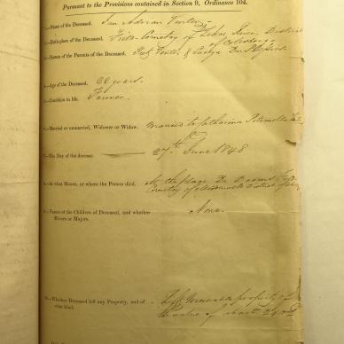 VENTER Jan Adrian - 1848 died age 22 at Colesberg MOOC 6-9-46-9741