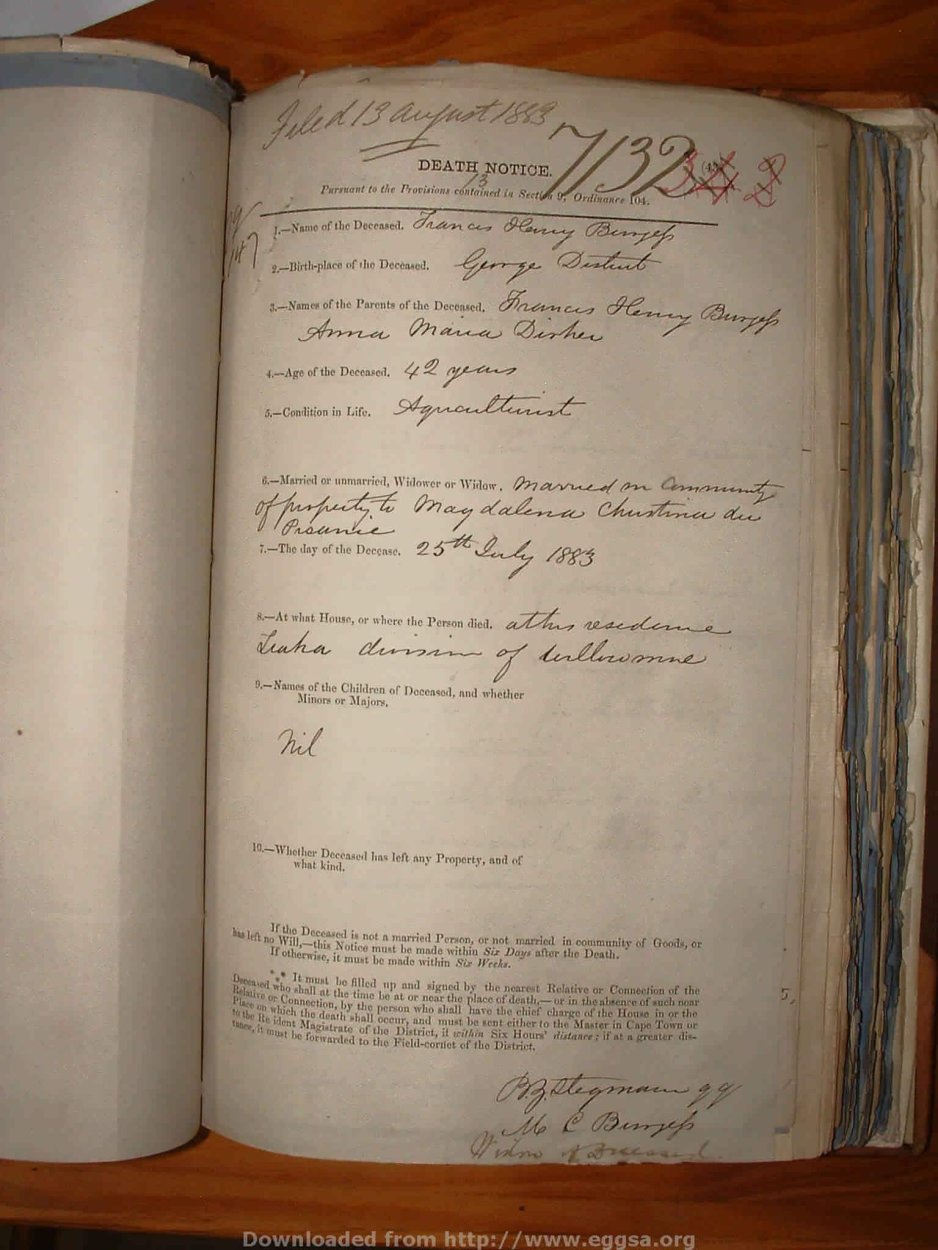 BURGESS Francis Henry, 1883, MOOC 6-9-199, 7132 BURGESS Francis Henry, 1883, MOOC 6-9-199, 7132
