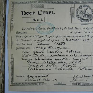 BOTMA Jacob Jacobus - 1898