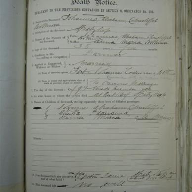 BOTHMA Johannes Abraham Christoffel - 09/11/1904 - Age 35y 5m