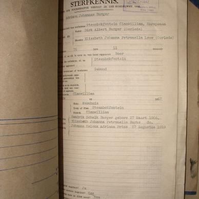 BURGER Adriaan Johannes, 1947, MOOC 6-9-14080, 3296-47