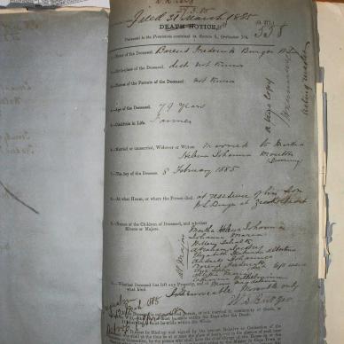 BURGER Barend Frederick, 1885, MOOC 6-9-218, 558 (1)