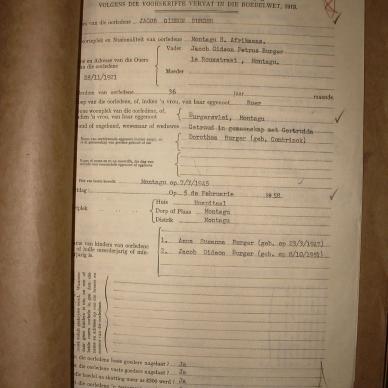 BURGER Jacob Gideon, 1958, MOOC 6-9-24474, 646-58