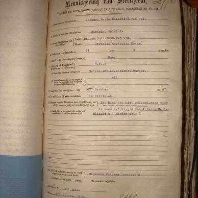 BURGER Johanna Maria Elizabeth nee VAN WYK, 1897, MOOC 6-9-370, 2970