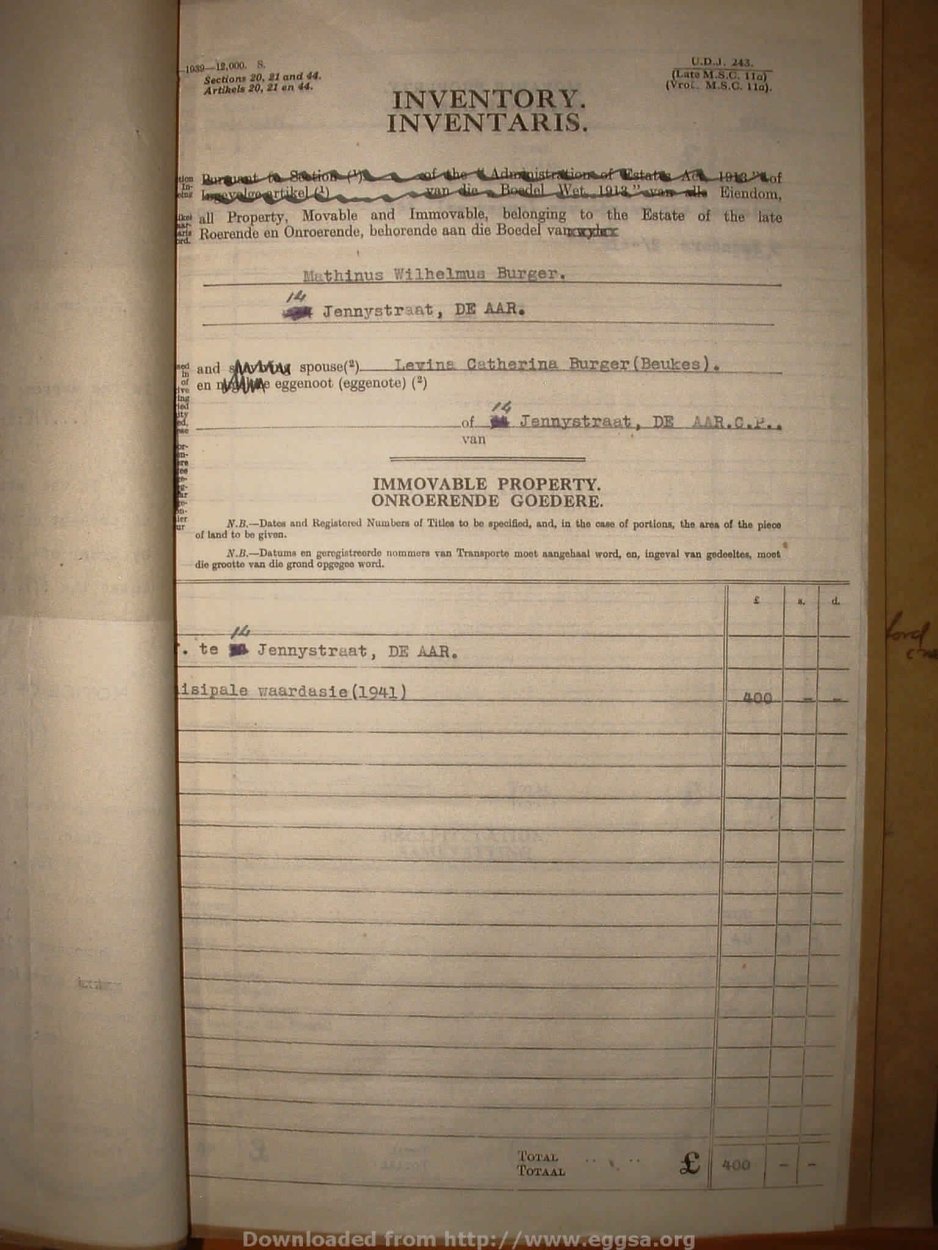 BURGER Marthinus Wilhelmus, 1941, MOOC 6-9-7908-74716 BURGER Marthinus Wilhelmus, 1941, MOOC 6-9-7908-74716