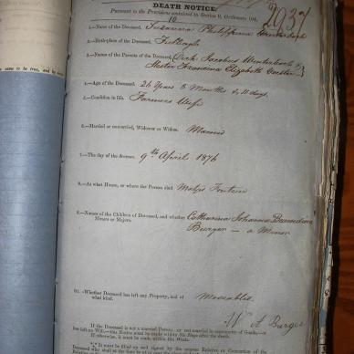 BURGER Susanna Philippina nee WINTERBACH, 1876, MOOC 6-9-156, 2937