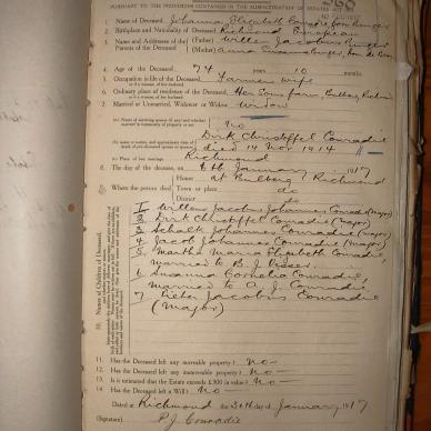 CONRADIE Johanna Elizabeth nee BURGER, 1917, MOOC 6-9-854, 368