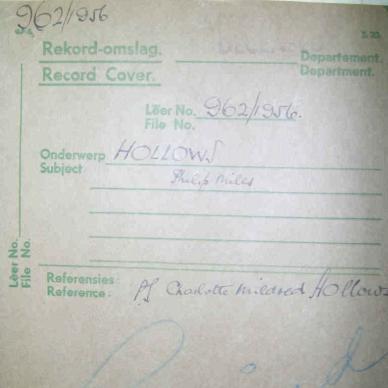 MSCE 962-1956 Hollows P M [01]
