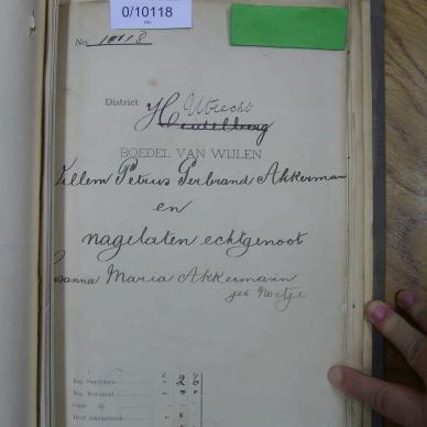 AKKERMAN Willem Petrus Gerhard - died 16 Jun 1895
