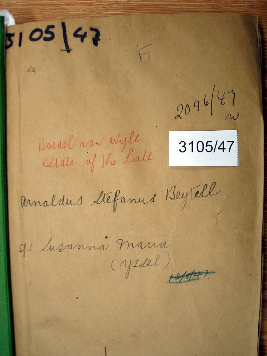 3105/47 BEYTELL Arnoldus Stefanus _01 3105/47 BEYTELL Arnoldus Stefanus _01