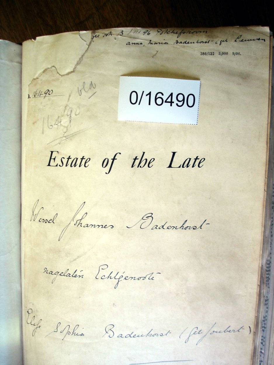 0/16490 BADENHORST Wessel Johannes_02 0/16490 BADENHORST Wessel Johannes_02