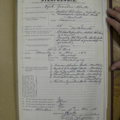 BESTER Izak Jacobus - died 10 May 1954