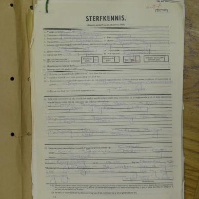 BURGER Hester Johanna nee KRUGER - died 13 Jul 1973