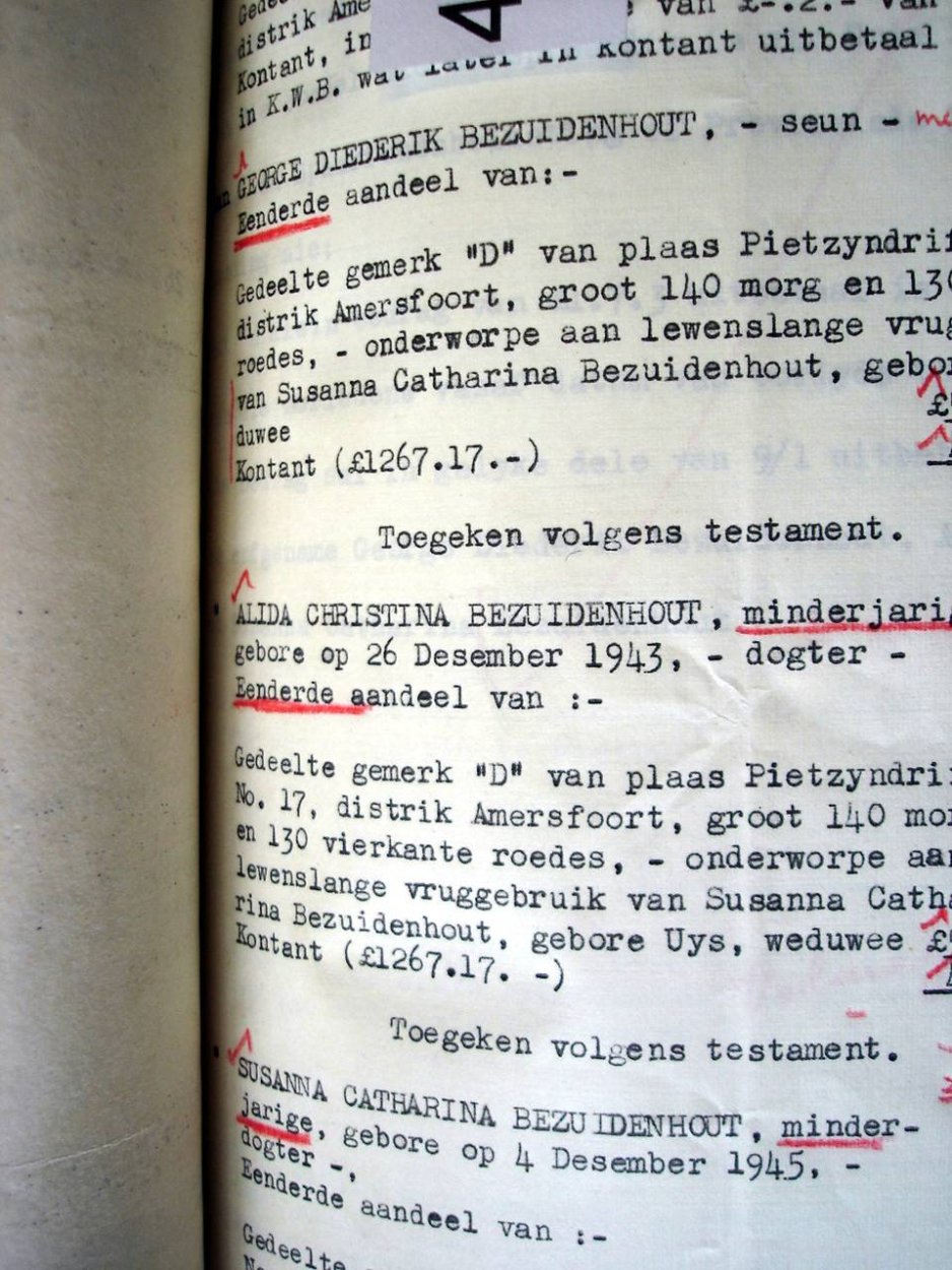 4623-53 BEZUIDENHOUT Johannes Gerhardus g 4623-53 BEZUIDENHOUT Johannes Gerhardus g