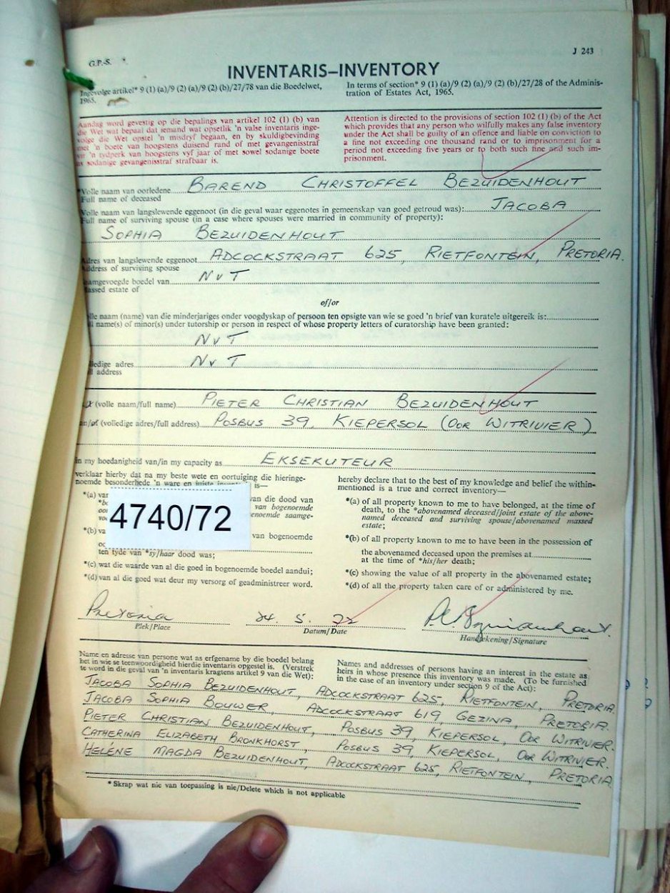 BEZUIDENHOUT Barend Christoffel _05 BEZUIDENHOUT Barend Christoffel _05