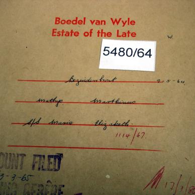 BEZUIDENHOUT Mathys Marthinus BEZUIDENHOUT Mathys Marthinus