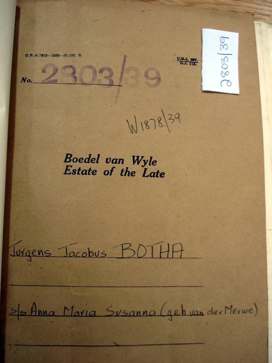 2803-39 BOTHA Jurgens Jacobus _01 2803-39 BOTHA Jurgens Jacobus _01