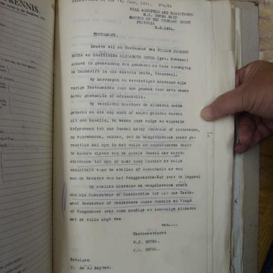 BOTHA Willem Jacobus - oorlede 22 Apr 1934