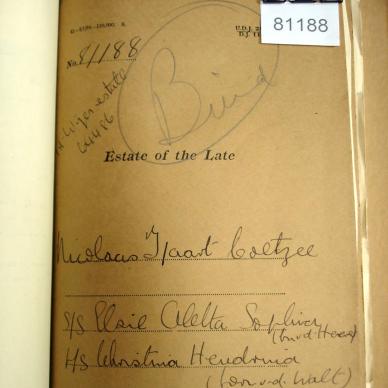 COETZEE Nicolaas Tjaart