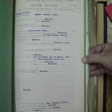 CLARK Samuel George - died 15 Aug 1916