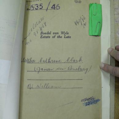 CLARK Alettha Catherine born JANSEN VAN RENSBURG - died 29 Nov 1945