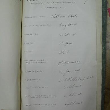 CLARKE William - died 4 Jan