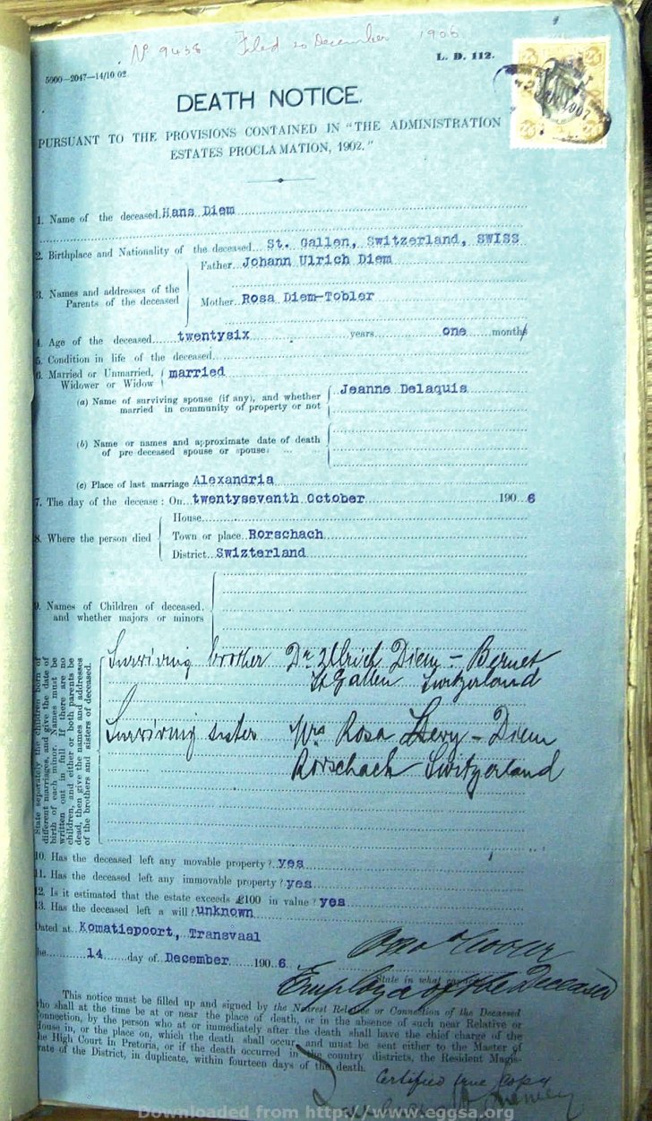 1906 TAB MHG 09438 DIEM HANS (2) 1906 TAB MHG 09438 DIEM HANS (2)