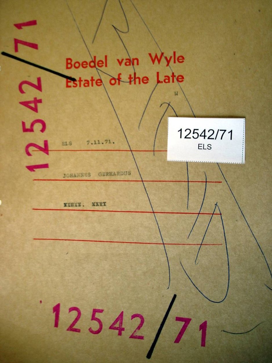 12542-71 ELS Johannes Gerhardus a 12542-71 ELS Johannes Gerhardus a