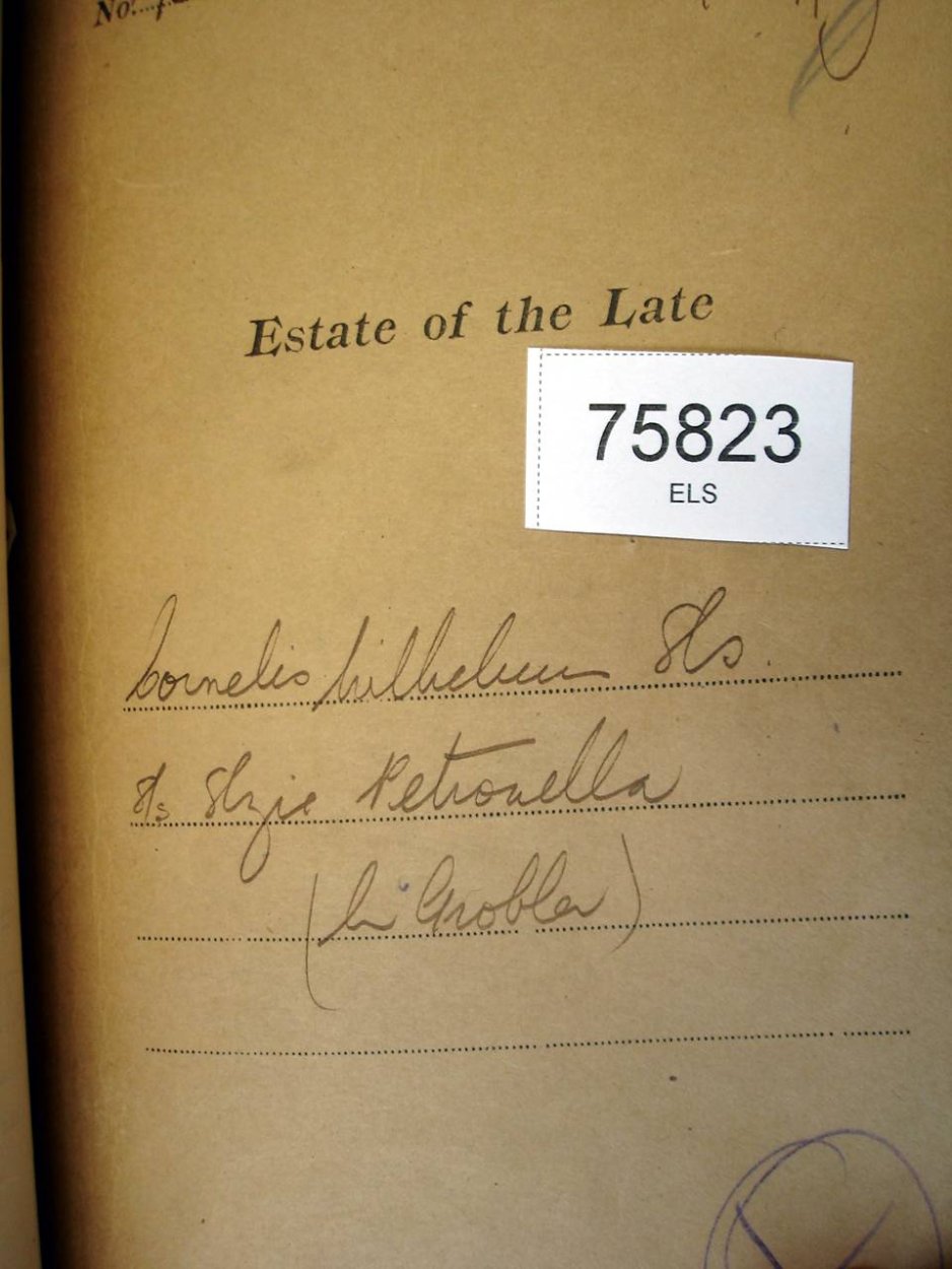 75823 ELS Cornelis Wilhelmus a 75823 ELS Cornelis Wilhelmus a