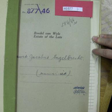 ENGELBRECHT David Jacobus - died 5 Feb 1946
