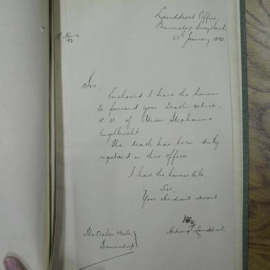 ENGELBRECHT Adrian Stephanus - died 30 Nov 1892