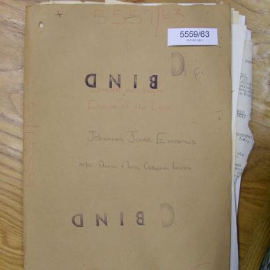 ERASMUS Johannes Joost - oorlede 13 Jun 1963