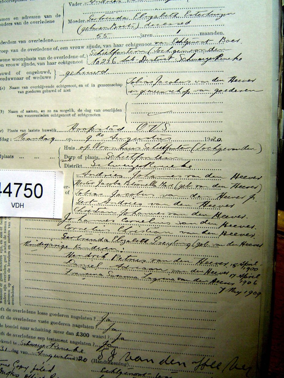 44750 ESTERHUIZEN Elizabeth Lagrina c 44750 ESTERHUIZEN Elizabeth Lagrina c