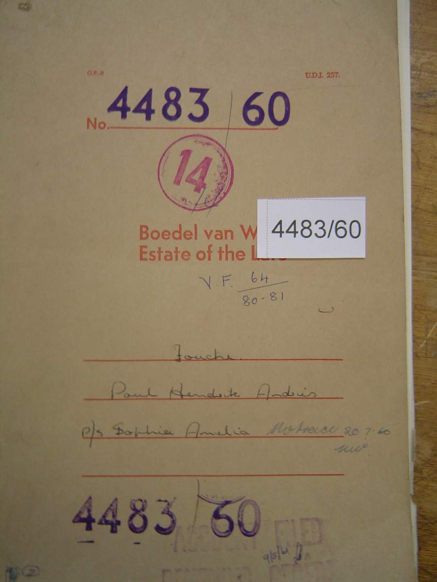 4483-60 FOUCHE Paul hendrik Andries _01 4483-60 FOUCHE Paul hendrik Andries _01