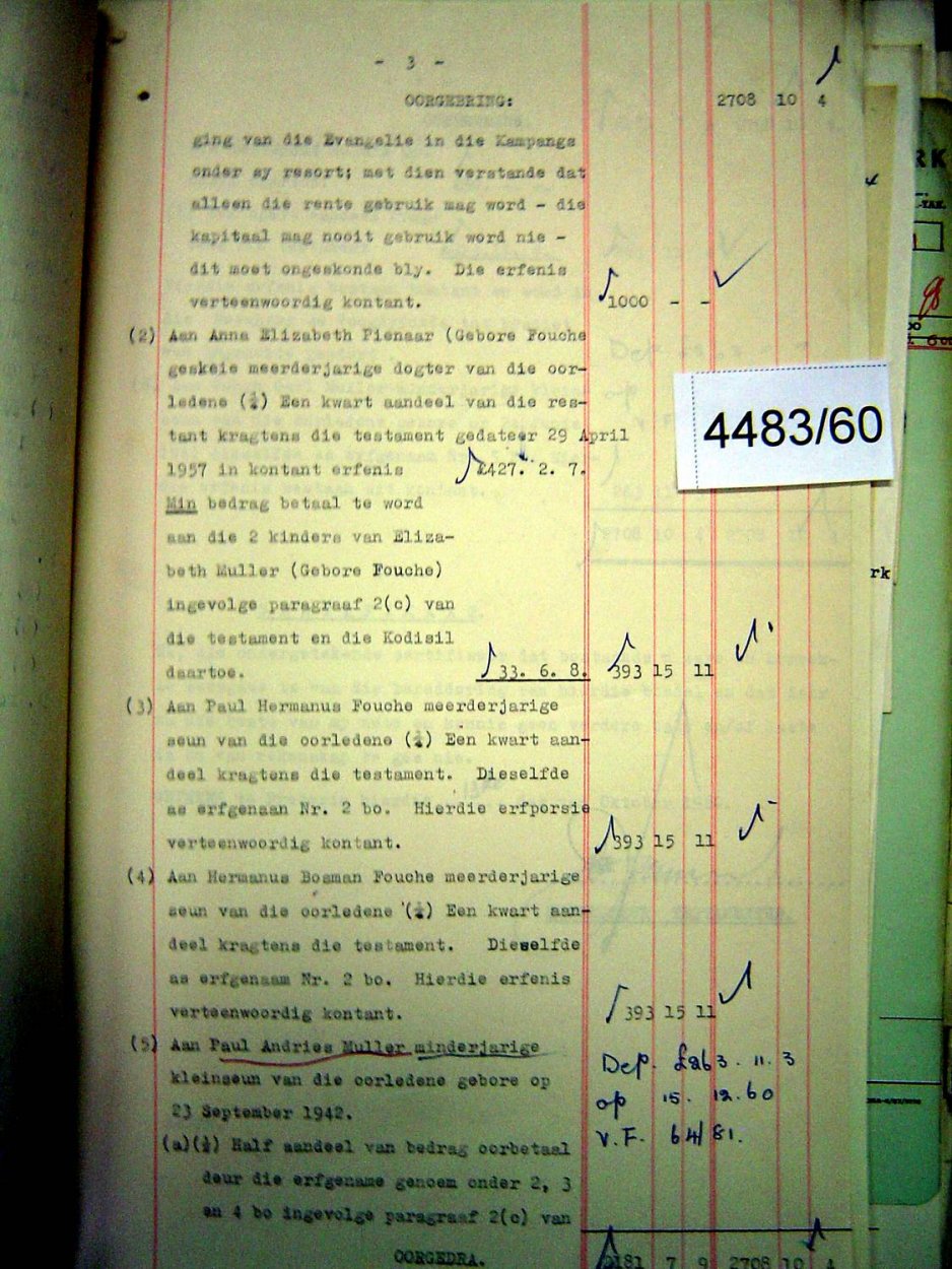 4483-60 FOUCHE Paul hendrik Andries _03 4483-60 FOUCHE Paul hendrik Andries _03