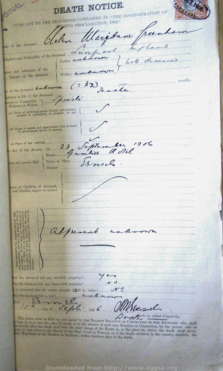 1907 TAB MHG 09203 GREENHAM HELEN MARIA 02 1907 TAB MHG 09203 GREENHAM HELEN MARIA 02