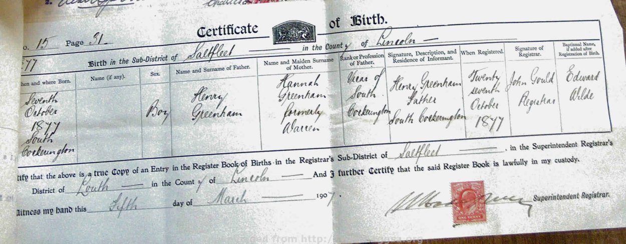 1907 TAB MHG 09203 GREENHAM HELEN MARIA 07 1907 TAB MHG 09203 GREENHAM HELEN MARIA 07