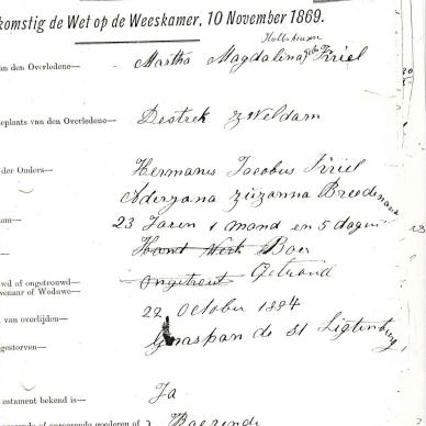 HOLTSHUIZEN Martha Magdalena nee KRIEL - died 22 Oct 1884
