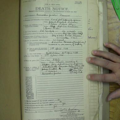 HAMMAN Bernardus Jacobus - died 7 Apr 1944