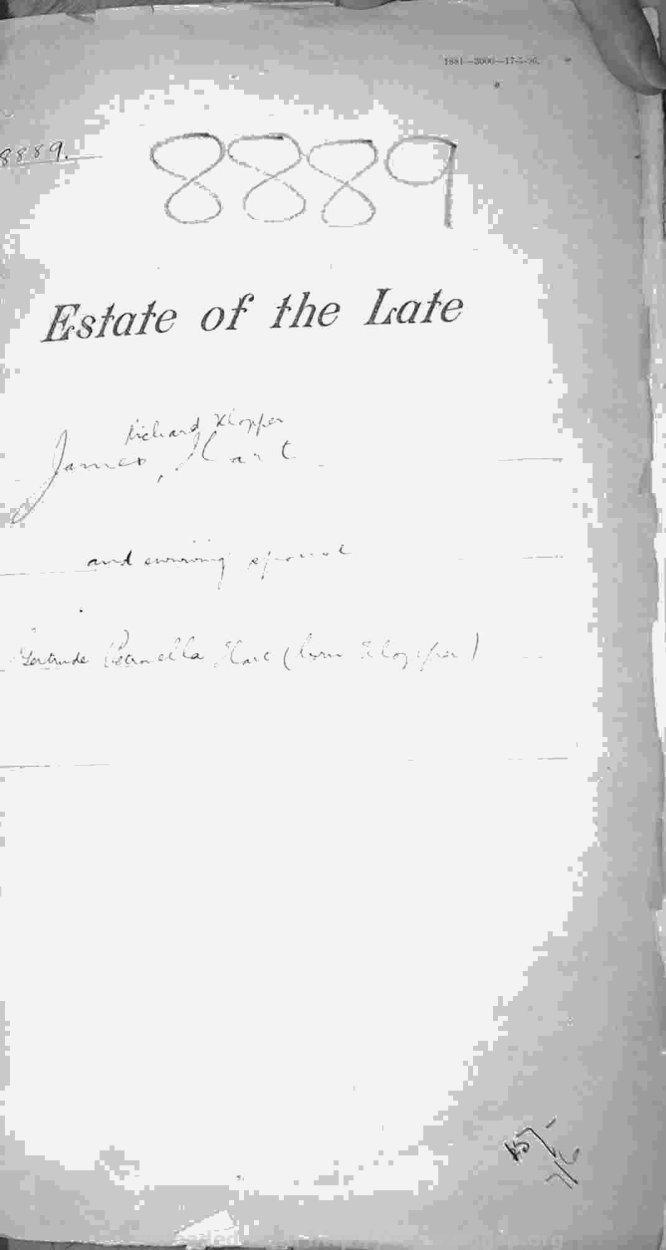 1905 TAB MHG 08889 HART JAMES RICHARD KLOPPER 02 1905 TAB MHG 08889 HART JAMES RICHARD KLOPPER 02