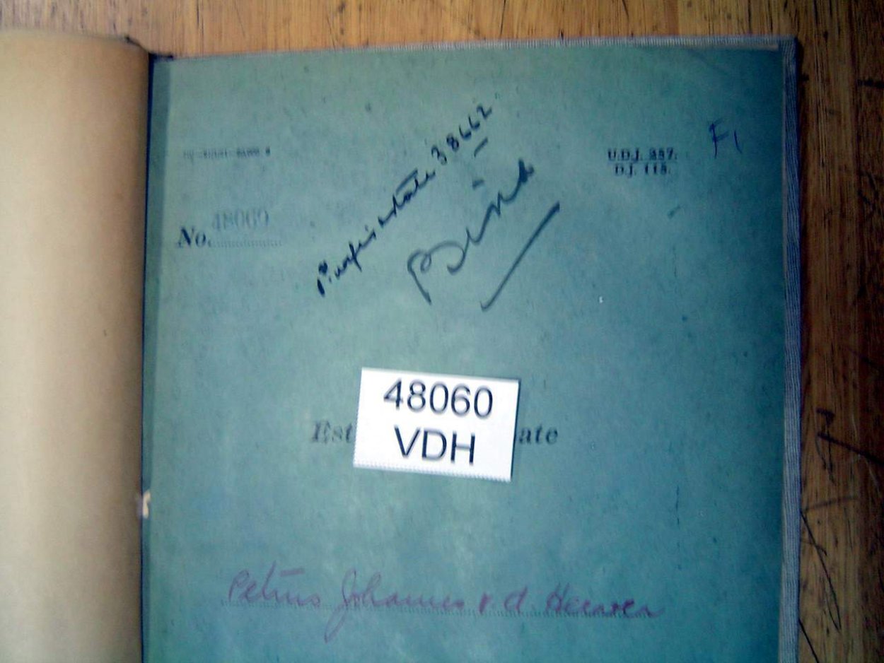 48060 VD HEEVER Petrus Johannes a 48060 VD HEEVER Petrus Johannes a