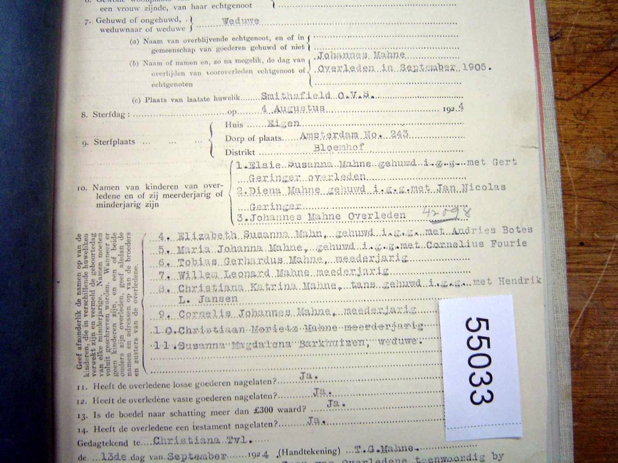 55033 VD HEEVER Elizabeth Susanna _03 55033 VD HEEVER Elizabeth Susanna _03